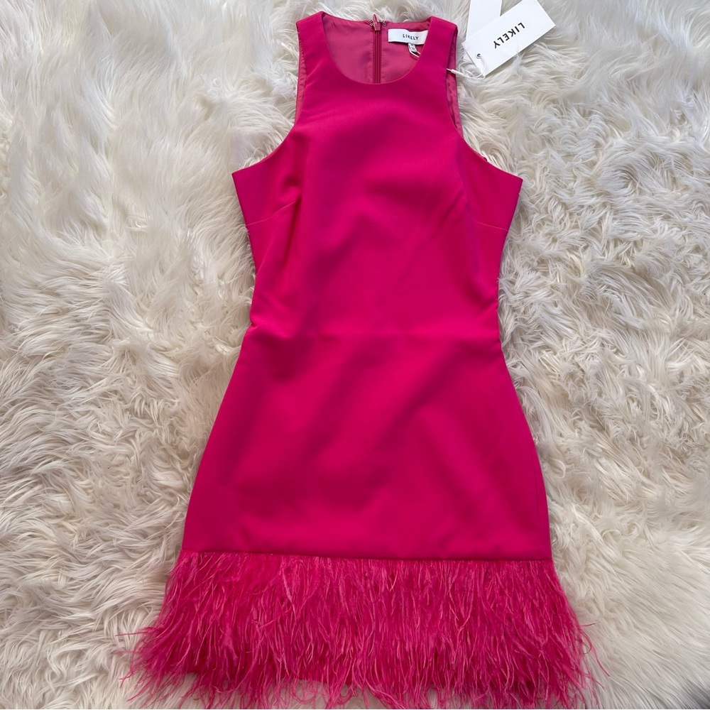 Brand New- LIKELY Cami Dress in Fuchsia Pink 💗✨ - Picture 4 of 15